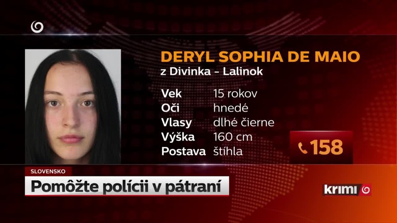 Pomôžte polícii v pátraní