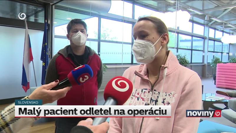 Malý pacient odletel na operáciu