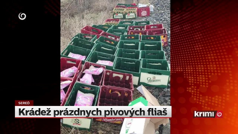 Krádež prázdnych pivových fliaš