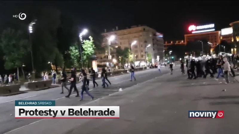 Protesty v Belehrade