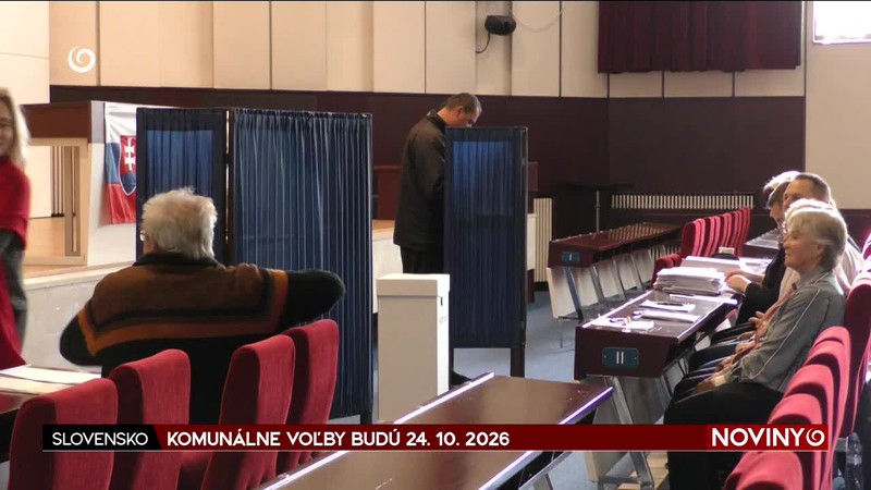 KOMUNÁLNE VOĽBY BUDÚ 24. 10. 2026