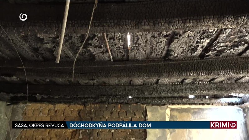 DÔCHODKYŇA PODPÁLILA DOM