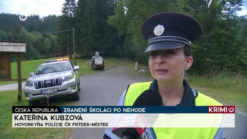 ZRANENÍ ŠKOLÁCI PO NEHODE