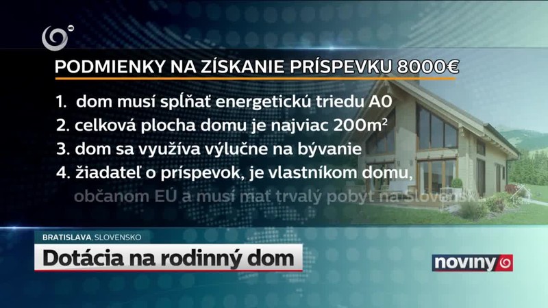 Dotácia na rodinný dom