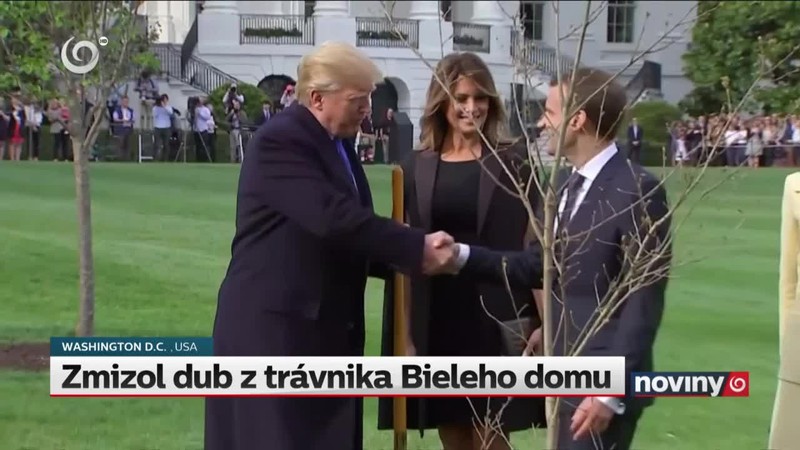 Zmizol dub z trávnika Bieleho domu