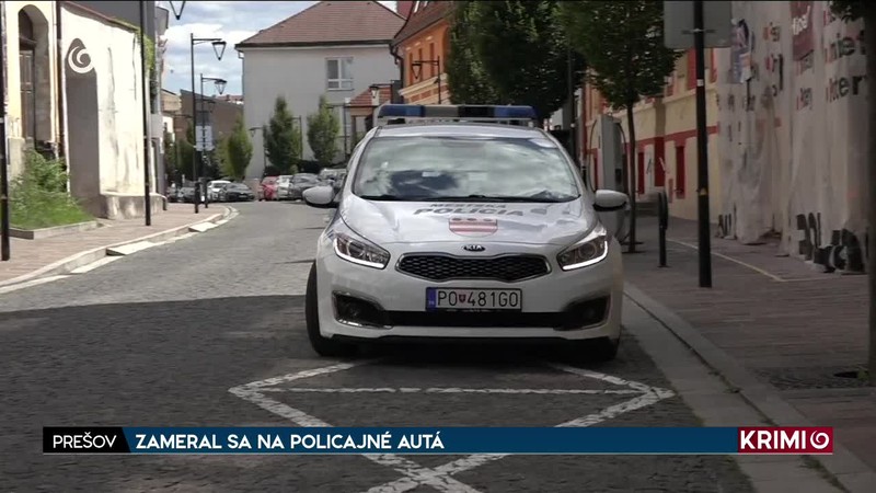 ZAMERAL SA NA POLICAJNÉ AUTÁ