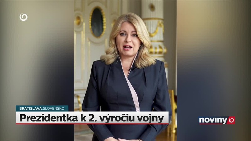 Prezidentka k 2. výročiu vojny