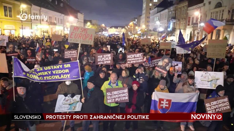 PROTESTY PROTI ZAHRANIČNEJ POLITIKE