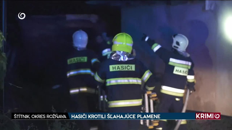HASIČI KROTILI ŠĽAHAJÚCE PLAMENE