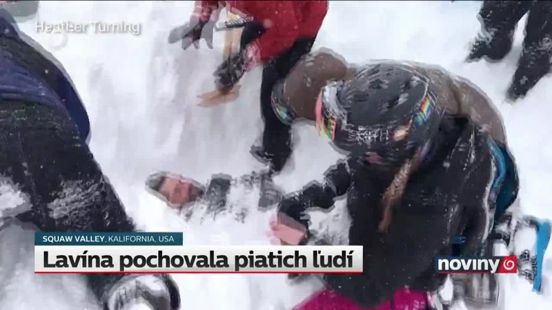 Lavína pochovala piatich ľudí