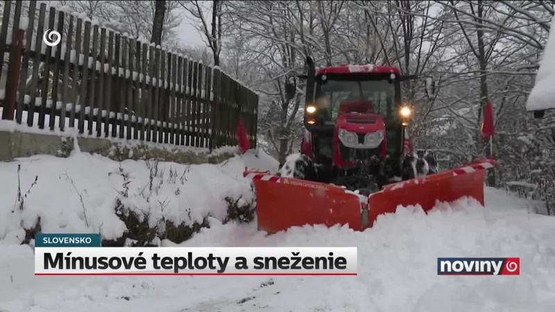 Mínusové teploty a sneženie