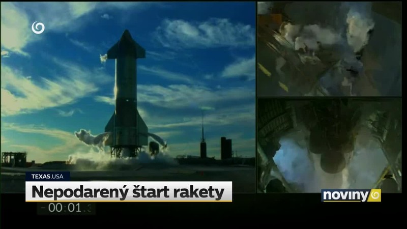 Nepodarený štart rakety