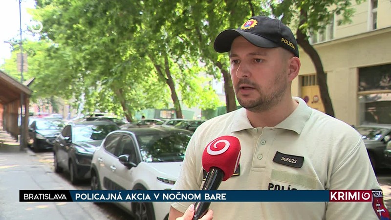 POLICAJNÁ AKCIA V NOČNOM BARE