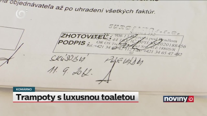 Trampoty s luxusnou toaletou