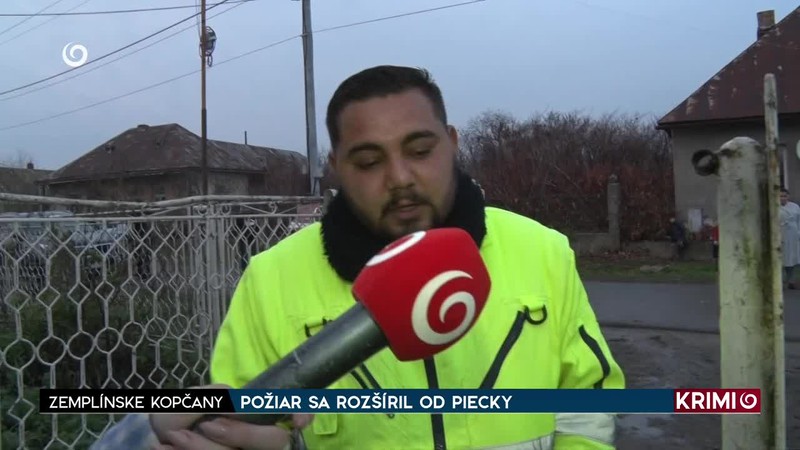 POŽIAR SA ROZŠÍRIL OD PIECKY