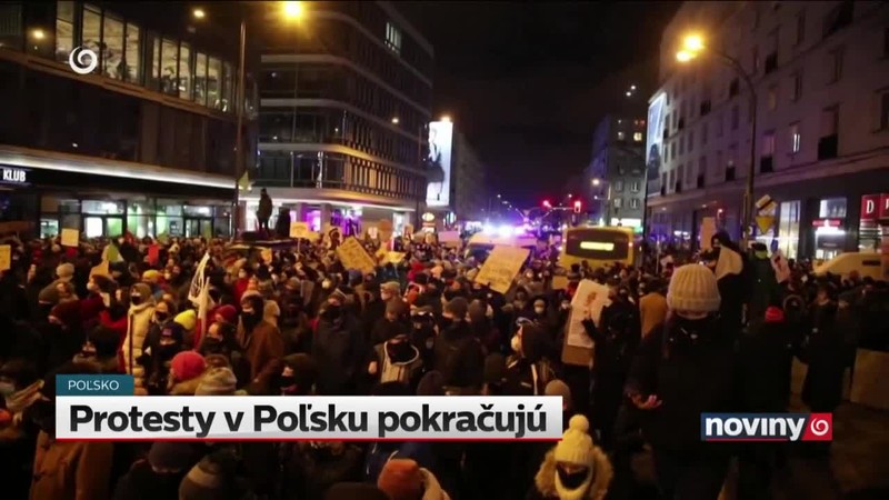 Protesty v Poľsku pokračujú
