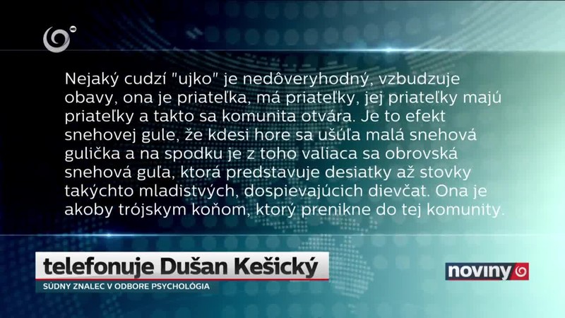 Epstein a mladá Košičanka