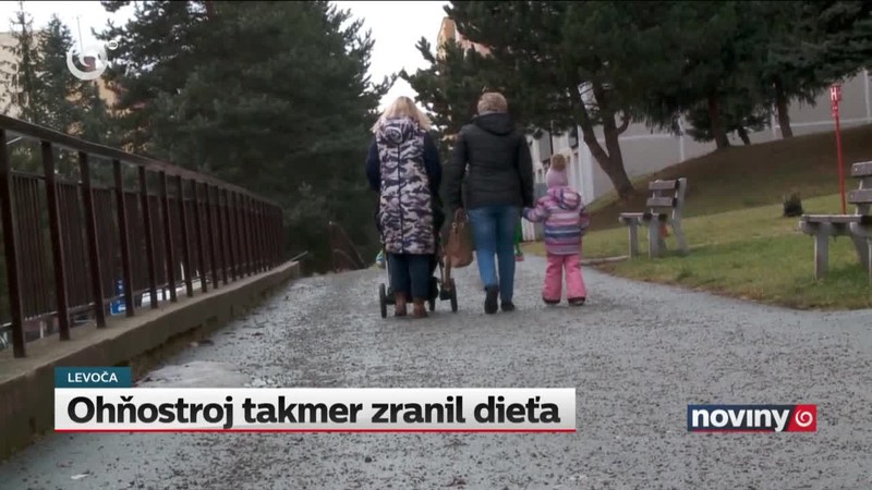 Ohňostroj takmer zranil dieťa