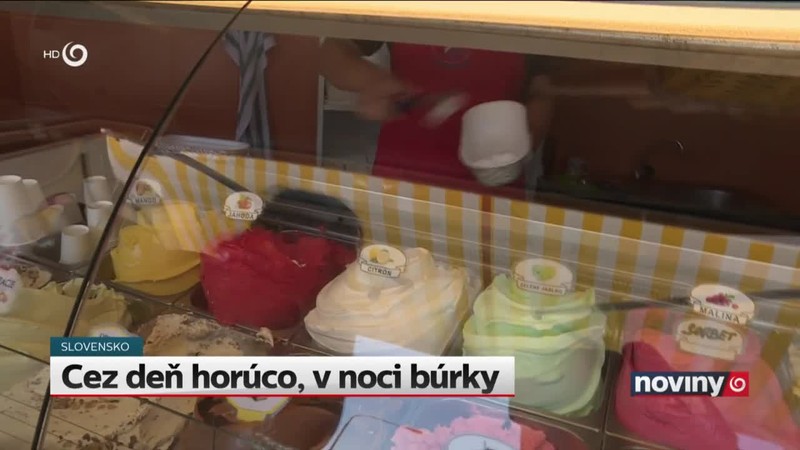Cez deň horúco, v noci búrky