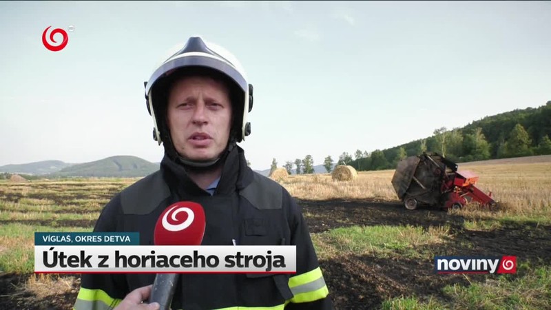 Útek z horiaceho stroja