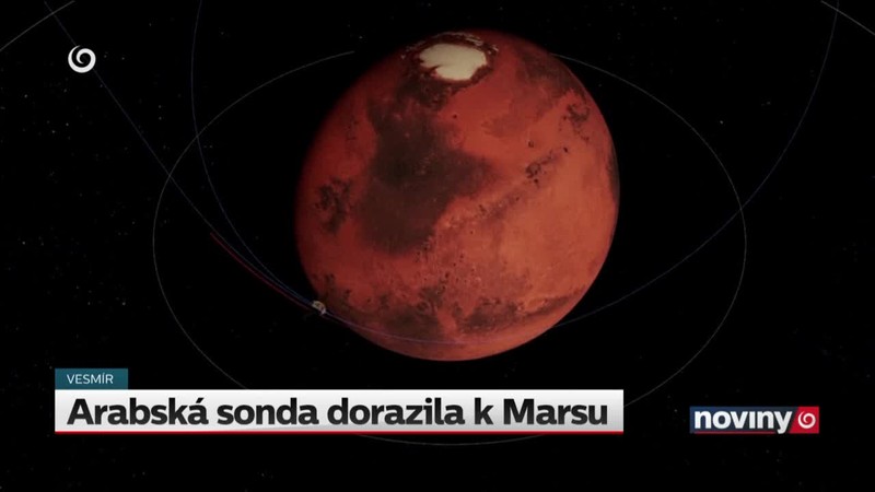 Arabská sonda dorazila k Marsu