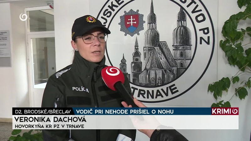 VODIČ PRI NEHODE PRIŠIEL O NOHU