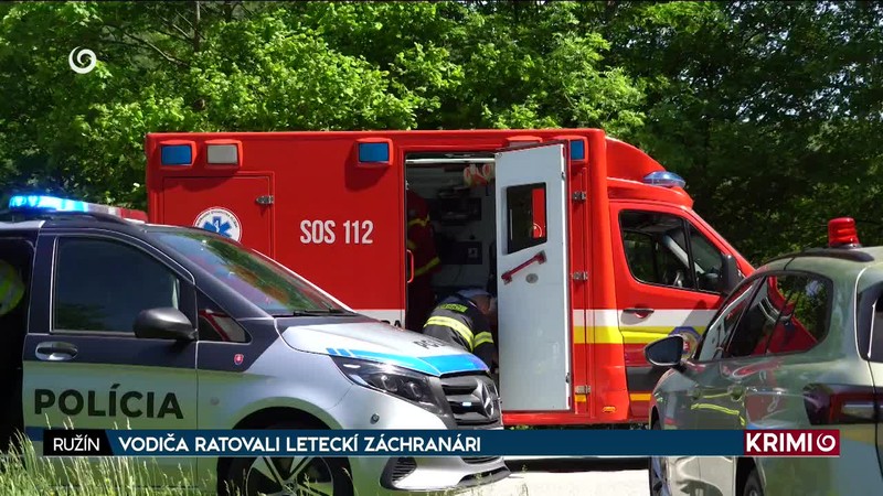 VODIČA RATOVALI LETECKÍ ZÁCHRANÁRI