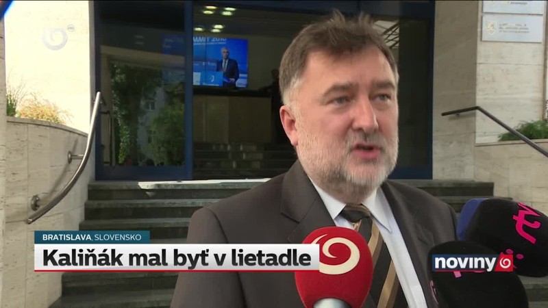 Kaliňák mal byť v lietadle