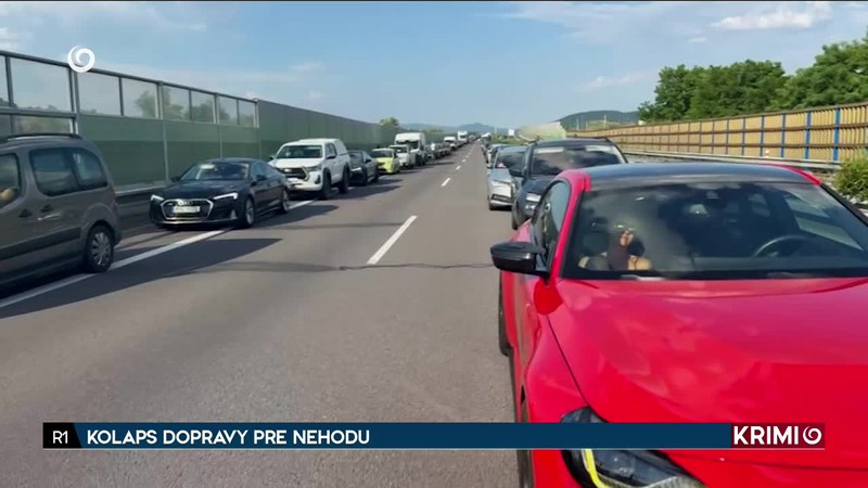 KOLAPS DOPRAVY PRE NEHODU