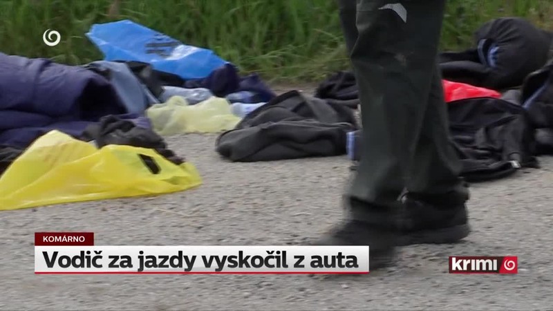 Vodič za jazdy vyskočil z auta
