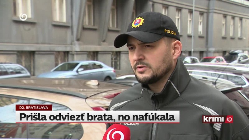 Prišla odviezť brata, no nafúkala