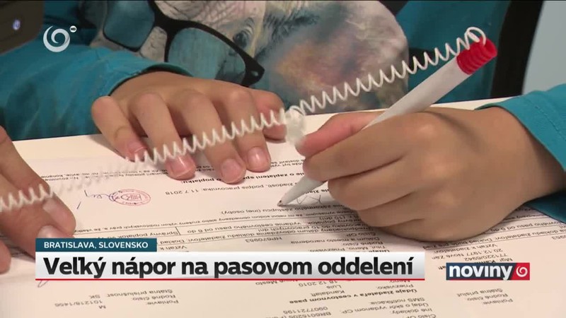 Veľký nápor na pasovom oddelení