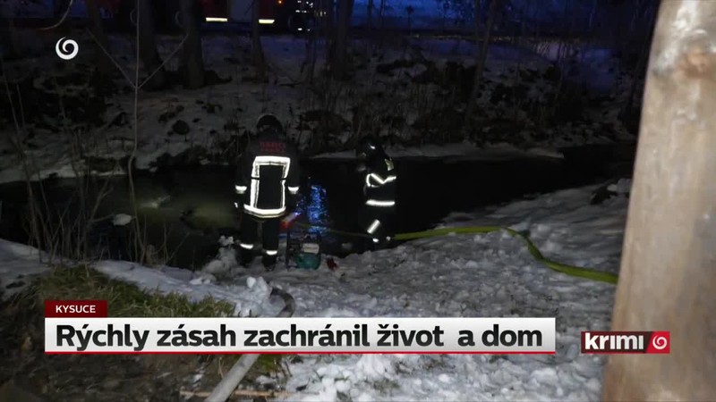Rýchly zásah zachránil život  a dom