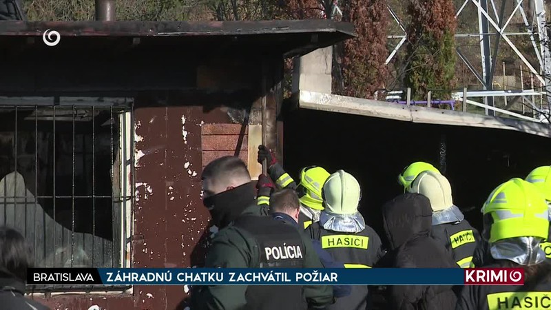 ZÁHRADNÚ CHATKU ZACHVÁTIL POŽIAR