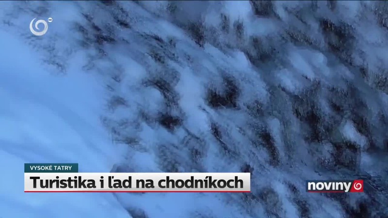Turistika i ľad na chodníkoch