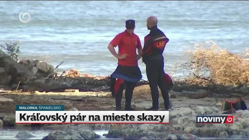 Kráľovský pár na mieste skazy