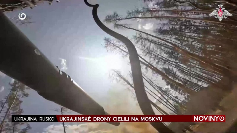 UKRAJINSKÉ DRONY CIELILI NA MOSKVU