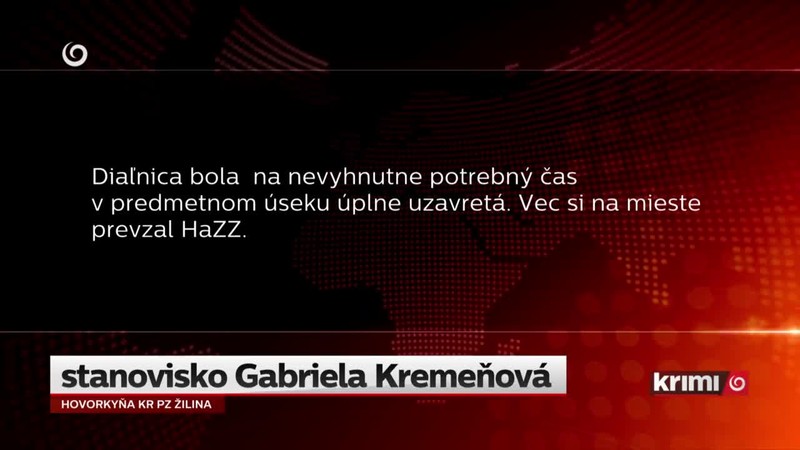 Horiace auto na diaľnici
