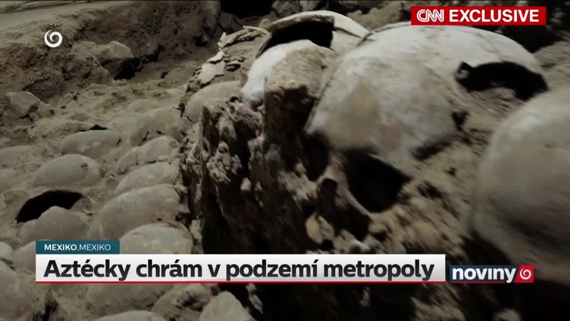 Aztécky chrám v podzemí metropoly