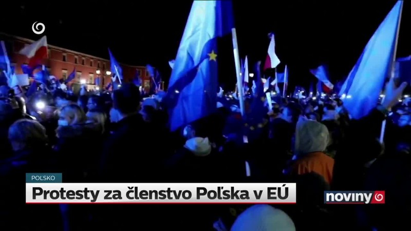 Protesty za členstvo Poľska v EÚ