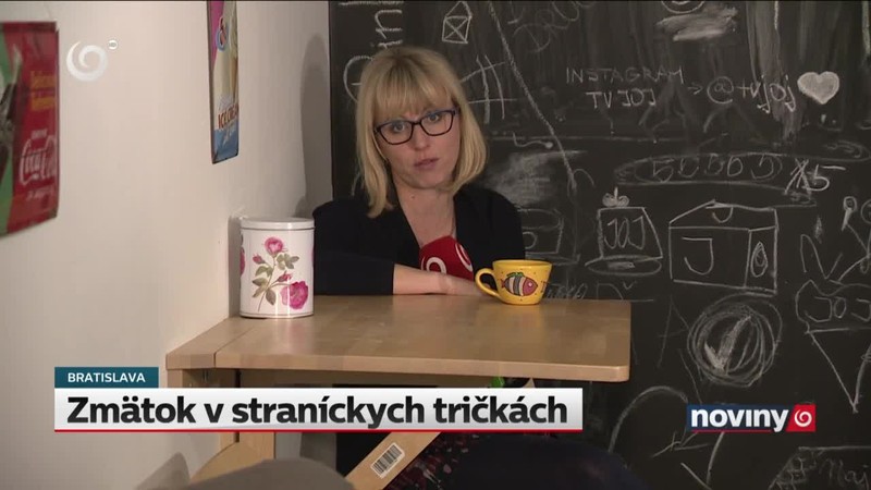 Zmätok v straníckych tričkách