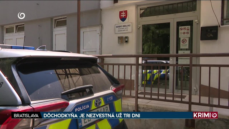 DÔCHODKYŇA JE NEZVESTNÁ UŽ TRI DNI