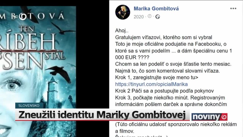 Zneužili identitu Mariky Gombitovej