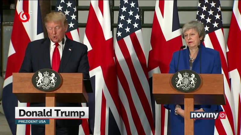 Protesty proti Trumpovi v Londýne