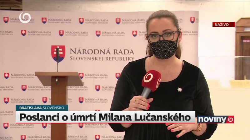 Poslanci o úmrtí Milana Lučanského