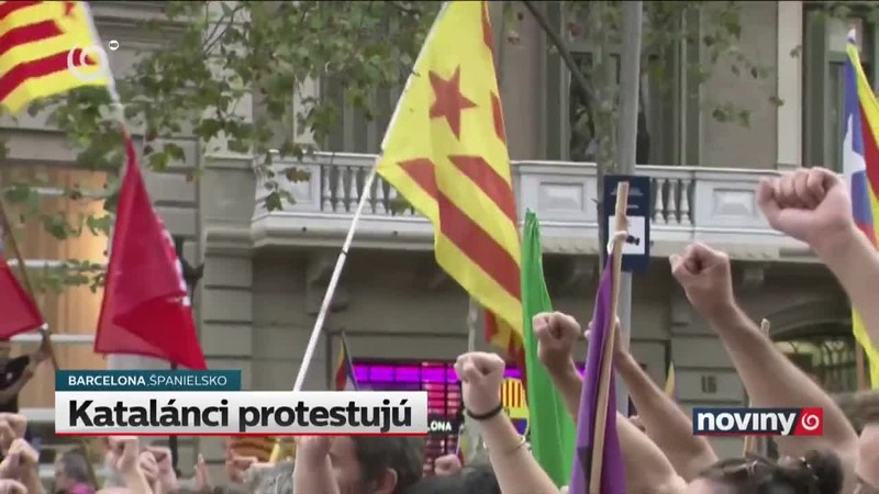 Katalánci protestujú