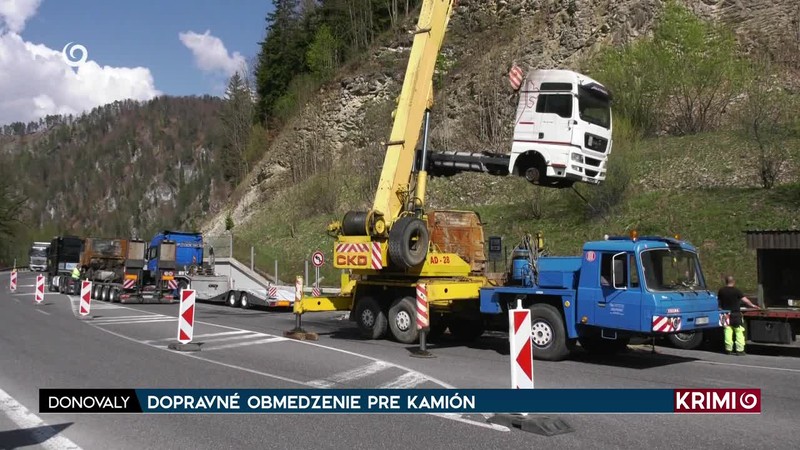 DOPRAVNÉ OBMEDZENIE PRE KAMIÓN