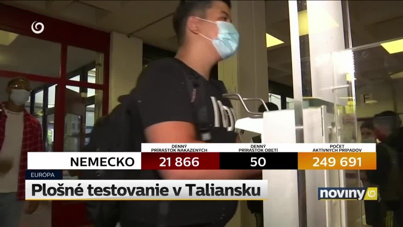 Plošné testovanie v Taliansku