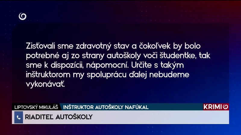 INŠTRUKTOR AUTOŠKOLY NAFÚKAL