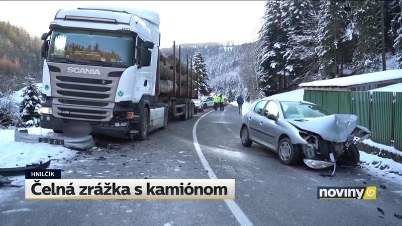 Čelná zrážka s kamiónom